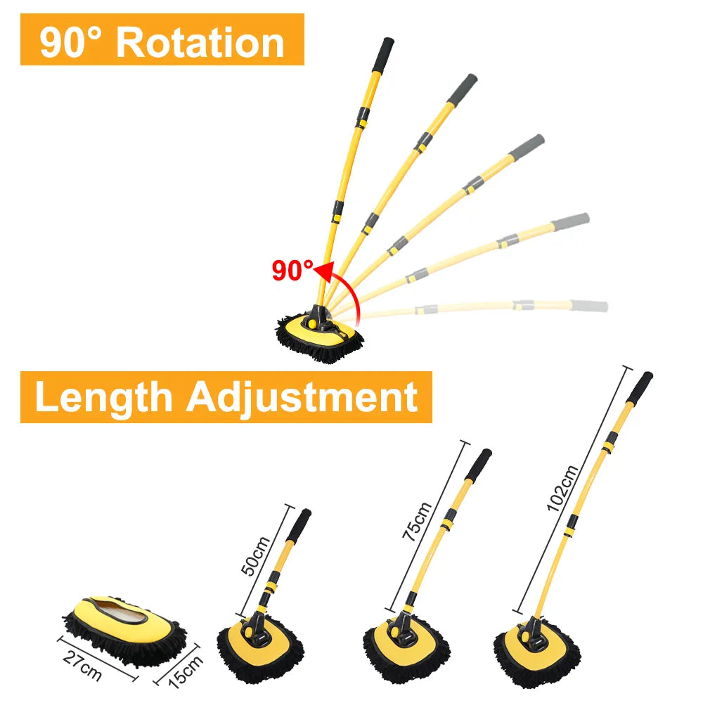 Car Wash Brush Telescopic Long Handle