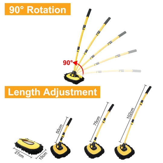 Car Wash Brush Telescopic Long Handle