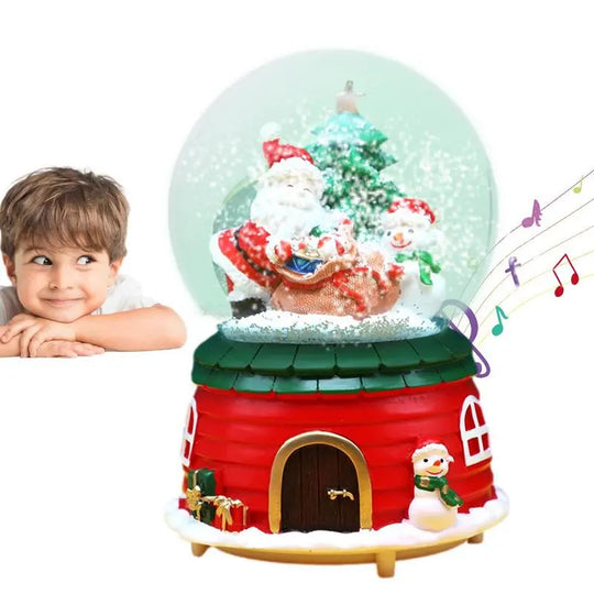 Claus Musical Snow Globe