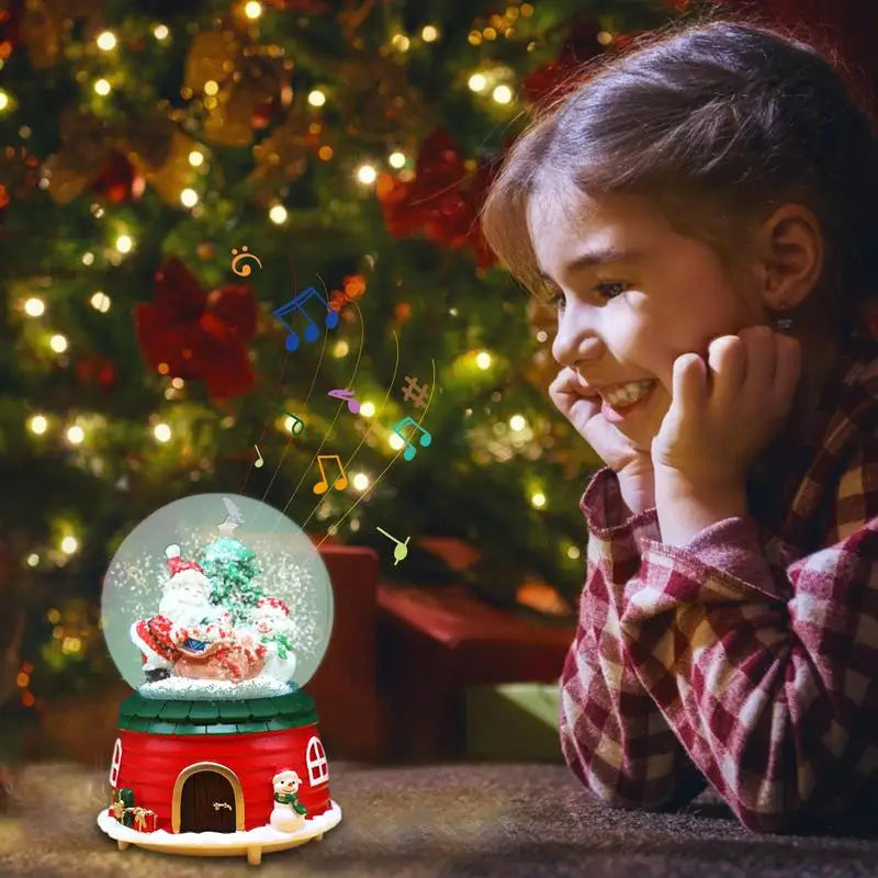 Claus Musical Snow Globe